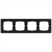 Рамка 4-м G-Flex черн. матов. soft touch Jasmart G1104PB