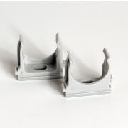 Держатель для труб (клипса) d25мм сер. (уп.100шт) TOKOV ELECTRIC TKE-LC-25-C06/100