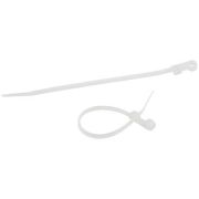 Хомут кабельный под винт 4.8х200 бел. NO-225-317 (уп.100шт) Эра Б0066045