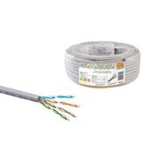 Кабель витая пара народный U/UTP Cat 5e 4х2х24AWG CCA (25м) PVC, серый