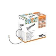 Кабель витая пара народный U/UTP Cat 5e 4х2х24AWG (305м) PVC, серый