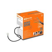 Кабель витая пара U/UTP Cat 5e 4х2х24AWG (305м) solid, PE, чёрный TDM