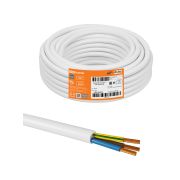 Провод ПВС 3х1 ГОСТ (10м), белый TDM