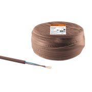 Провод ПВС 2х1 ГОСТ (10м), коричневый «ЭКО» TDM