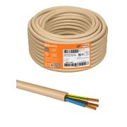 Провод ПВС 3х0,75 ГОСТ (50м), бежевый «ЭКО» TDM