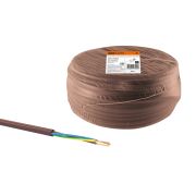 Провод ПВС 3х1 ГОСТ (50м), коричневый «ЭКО» TDM
