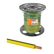 Провод ПуВнг(А)-LS 1х2,5 ГОСТ на катушке (750м), желто-зеленый TDM