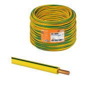 Провод ПуВнг(А)-LS 1х0,5 ГОСТ (1500м), желто-зеленый TDM