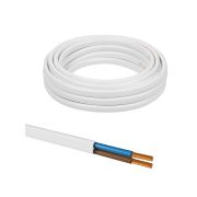 Провод ПГВВП 2х2,5 ГОСТ (5м), белый TDM