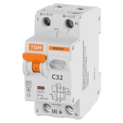 Автоматический Выключатель Дифференциального тока селективного типа АВДТ 63S 2P(1P+N) C32 300мА 6кА тип АС TDM