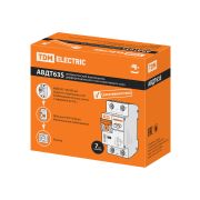 Автоматический Выключатель Дифференциального тока селективного типа АВДТ 63S 2P(1P+N) C63 300мА 6кА тип АС TDM