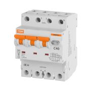 Автоматический Выключатель Дифференциального тока селективного типа АВДТ 63S 4P(3P+N) C40 300мА 6кА тип АС TDM