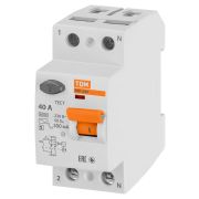 Устройство защитного отключения ВД1-63S 2Р 40А 300мА TDM