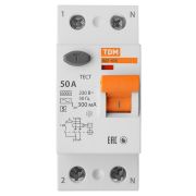Устройство защитного отключения ВД1-63S 2Р 50А 300мА TDM