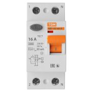 Устройство защитного отключения ВД1-63 2Р 16А 30мА тип А TDM