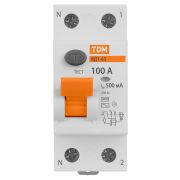 Устройство защитного отключения ВД1-63 2Р 100А 500мА TDM