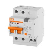 Диф.автомат АД12 2Р 25А 100мА TDM