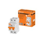 Дифференциальный автоматический выключатель АД2P 2Р С63 100мА 6кА тип АС TDM