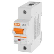 Авт. выкл. ВА47-125 1Р 80А 15кА  х-ка С TDM