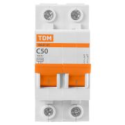 Авт. выкл.ВА47-63 2Р 50А 4,5кА х-ка С TDM