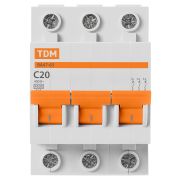 Авт. выкл.ВА47-63 3Р 20А 4,5кА х-ка С TDM