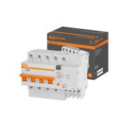 Дифференциальный автомат АД-4 4Р, C40, 30 мА, 4,5 кА, тип АС, TDM