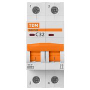 Авт. выкл. ВА47-60 2Р 32А 6кА х-ка С TDM
