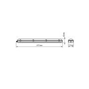 Светильник ССП 2х10Вт IP65 под LED лампу T8 TDM