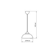 Светильник НСБ 1122/1 «Home mini» 15 Вт, Е27, опал, шнур белый TDM