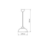Светильник НСБ 1122/1 «Home mini» 15 Вт, Е27, синий, шнур белый TDM