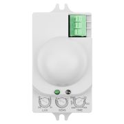 Датчик движения микроволновый ДДМ-01 5,8ГГц 1200Вт, 10-720с, 1-8м, 3+Лк, 120(сбоку)+360(сверху)гр IP20, TDM