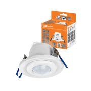 Датчик движения точечный ДДТ-03 65мм (рег), 800Вт, 10-900с, 6м, 3+лк, 120(сбоку)+360(сверху)гр, IP20, TDM