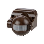 Датчик движения  настенный ДДС-02В (1100Вт, 5-480с, 6м, 5+Лк, 180гр, IP44), «ЭКО» венге TDM