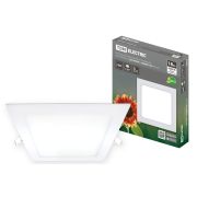 Светильник ультратонкий встраиваемый светодиодный «Даунлайт» квадрат СВО (белый) 18 Вт 6500К TDM