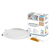 Светильник ультратонкий встраиваемый светодиодный «Даунлайт НАРОДНЫЙ» СВО п (белый) 3Вт 6000К