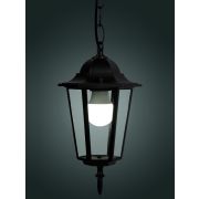 Светильник 6060-05 садово-парковый шестигранник, 60Вт, подвес, черный TDM