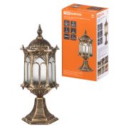 Светильник садово-парковый «Ампир» 60 Вт, стойка шагрень/бронза Е27, TDM