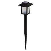 Светильник СП-337 на солнечной батарее, 7х7х34 см, пластик, черный,10 LED, ДБ, TDM