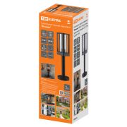 Светильник садово-парковый «Женева» 60 Вт, стойка, алюм., прозрачное/черный, Е27, TDM