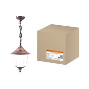 Светильник Прага Эл-11-70М 60 Вт Е27 подвесной медь, прозрачный плафон TDM