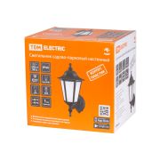 Светильник садово-парковый НБУ 06-60-001 шестигранник, настенный, пластик, черный TDM