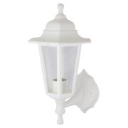 Светильник садово-парковый НБУ 06-60-001 шестигранник, настенный, пластик, белый TDM