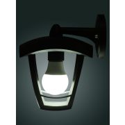Светильник садово-парковый «СИТИ» НБУ 07-60-002 У1 4-х гранник настенный вниз черный TDM