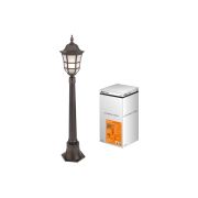 Светильник садово-парковый «Меридиан» 1х100 Вт, столб, Н1050 мм, алюм., матовое/кофейный, E27, TDM