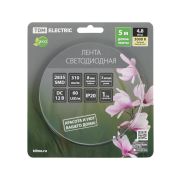 Лента светодиодная SMD2835-60 LED/м-IP20-12 В-4,8 Вт/м-3000 К (5 м) блистер TDM