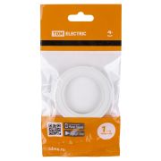 Кольцо для патрона Е27, термостойкий пластик, белый, TDM