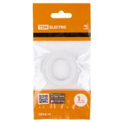 Кольцо для патрона Е14, термостойкий пластик, белый, TDM