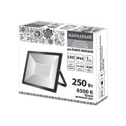 Прожектор светодиодный СДО-04-250Н 250 Вт, 6500 К, IP65, черный, Народный