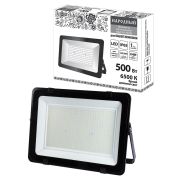 Прожектор светодиодный СДО-04-500Н 500 Вт, 6500 К, IP65, черный, Народный
