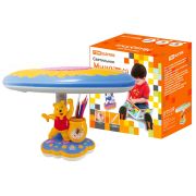 Светильник Мишутка настол/часы/подставка 220В, 11Вт, G23, голубойTDM